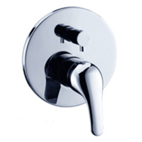 Nero Classic Shower Bath With Diverter Mixer Chrome