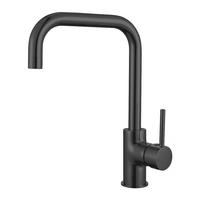 Nero Dolce Square Kitchen Sink Mixer - Matte Black