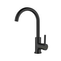 Nero Dolce Gooseneck Kitchen Sink Mixer  Matte Black 