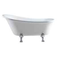 Fienza Claw Foot Freestanding Bath-Chrome Feet