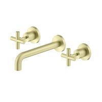 Nero NR201607ABG X Plus Wall Basin Set 215mm Brushed Gold