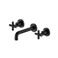 Nero NR201607BMB X Plus Wall Basin Set 180mm Matte Black