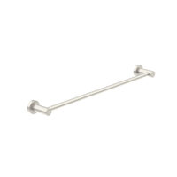 Nero Classic Single Towel Rail 600mm Brushed Nickel