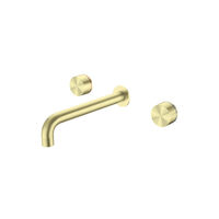 Nero Kara Wall Basin Set 180mm Brushed Gold