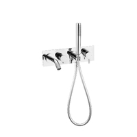 Nero Mecca Wall Mount Bath Mixer With Hand Shower Chrome NR221903dCH