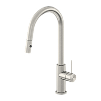 Nero Mecca Pull Out Sink Mixer With Vegie Spray Function Brushed Nickel NR221908BN