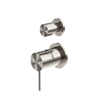 Mecca Shower Mixer Divertor with Separate Plate Brushed Nickel