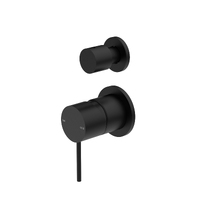 Nero Mecca Shower Mixer With Divertor Separate Back Plate Matte Black NR221909tMB