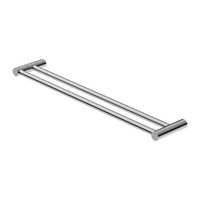 Nero New Mecca Double Towel Rail 600mm Chrome