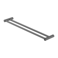 Nero New Mecca Double Towel Rail 800mm Gun Metal