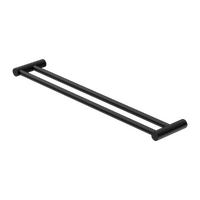 Nero New Mecca Double Towel Rail 800mm Matte Black