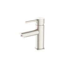 Nero Dolce Basin Mixer Straight Spout Brushed Nickel NR250802BN