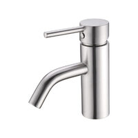 Nero Dolce Basin Mixer Stylish Spout Brushed Nickel NR250802aBN