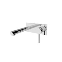 Nero Dolce Wall Basin/Bath Mixer Straight Spout Chrome NR250807aCH