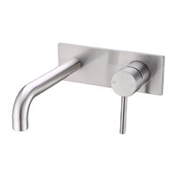 Nero Dolce Wall Basin/Bath Mixer Brushed Nickel NR250810bBN