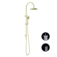 Nero NR251905BBG Opal Twin Shower With Air Shower Brushed Gold