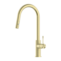 Opal Pull out Sink Mixer with Vegie Spray Function Brushed Gold