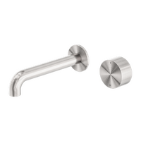 Nero Kara Progressive Wall Basin/Bath Set Spout Brushed Nickel