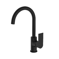 Nero Bianca Kitchen Mixer Gooseneck Spout Matte Black NR321506MB