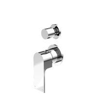 Nero Bianca Shower Mixer With Divertor Separate Back Plate Chrome NR321511gCH