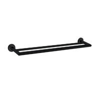 Nero Dolce Double Towel Rail 700mm Matte Black NR3630dMB