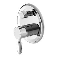 Nero York Shower Mixer With Divertor With Metal Lever Chrome NR692109a02CH