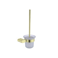 Nero Bianca Toilet Brush Holder Brushed Gold NR9088BG