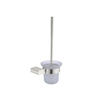 Nero Bianca Toilet Brush Holder Brushed Nickel NR9088BN