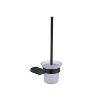 Nero Bianca Toilet Brush Holder Matte Black NR9088MB