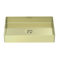 Nero NRB3555BG Opal Rectangle Stainless Steel Basin Brushed Gold