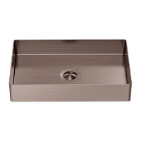Nero NRB3555BZ Opal Rectangle Stainless Steel Basin Brushed Bronze