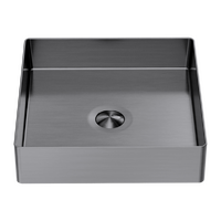 Nero NRB401SGR Opal Square 400mm Stainless Steel Basin Graphite