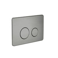 Nero NRPL001GR In Wall Toilet Push Plate Stainless Steel Graphite