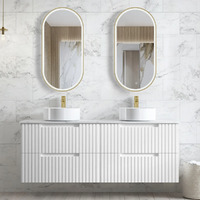 Otti NS1500W Noosa 1500mm Satin White Wall Hung Vanity