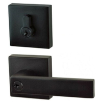 Nidus Lonsdale Square Combination Key In Lever & Dead Bolt Set Matte Black
