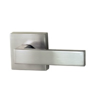 Nidus Lonsdale Square Passage Door Handle - Brushed Nickel
