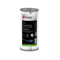 Puretec PL05MP1 Pleated Sediment Water Filter Cartridge 4.5"x10 5 Micron