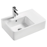 Fienza Delta Care Left/Right Hand Wall Basin Gloss White