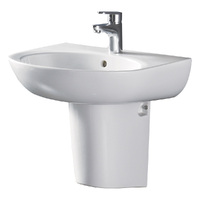 Fienza Stella Care Wall Basin With Integral Shroud Gloss White
