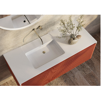 BelBagno Rimini 1200mm Wall Hung Bath Vanity Mounted Potter's Clay