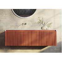 BelBagno Rimini 1400mm Wall Hung Bath Vanity Mounted Potter's Clay
