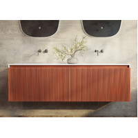 BelBagno Rimini 1500mm Wall Hung Bath Vanity Mounted Potter's Clay