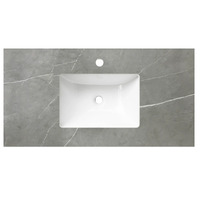 Otti RP74G-UB Rock Plate Stone 750mm Amani Grey With Undermount Basin 12TH