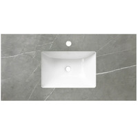 Otti RP94G-UB Rock Plate Stone 900mm Amani Grey With Undermount Basin 12TH