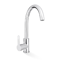 Linkware Loui RT902B Gooseneck 35mm Cartridge Swivel Spout Sink Mixer Chrome