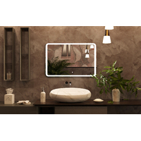 BelBagno Rectangular Bath 900mm LED Wall Mirror With Sensor Switcher