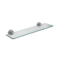 Linkware SSB203 Elle 500mm Stainless Steel Glass Shelf Brushed