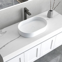 Otti Noosa SSB5838 Solid Surface 585mm Above Counter Basin Matte White 