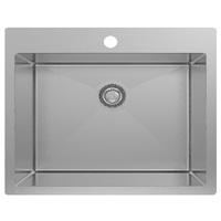Fluire Single Bowl Stainless Steel Sink with 1 Tap Hole 40L
