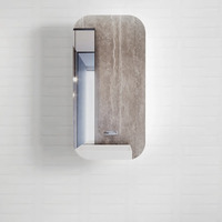 Otti SSQ9045 Newport 900mm Shaving Cabinet Soft Square Mirror White